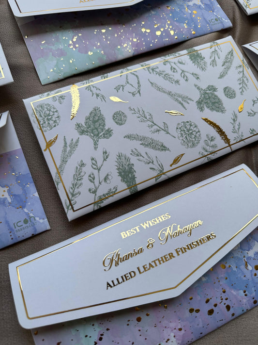 Gold Foil Premium Money Envelope I WEDDING ENVELOPE , GIFT ENVELOPE