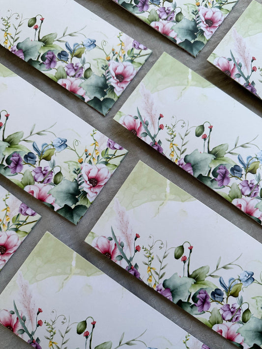 Watercolor Floral Money Envelopes - Elegant Gift Envelopes
