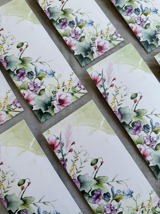 Watercolor Floral Money Envelopes - Elegant Gift Envelopes